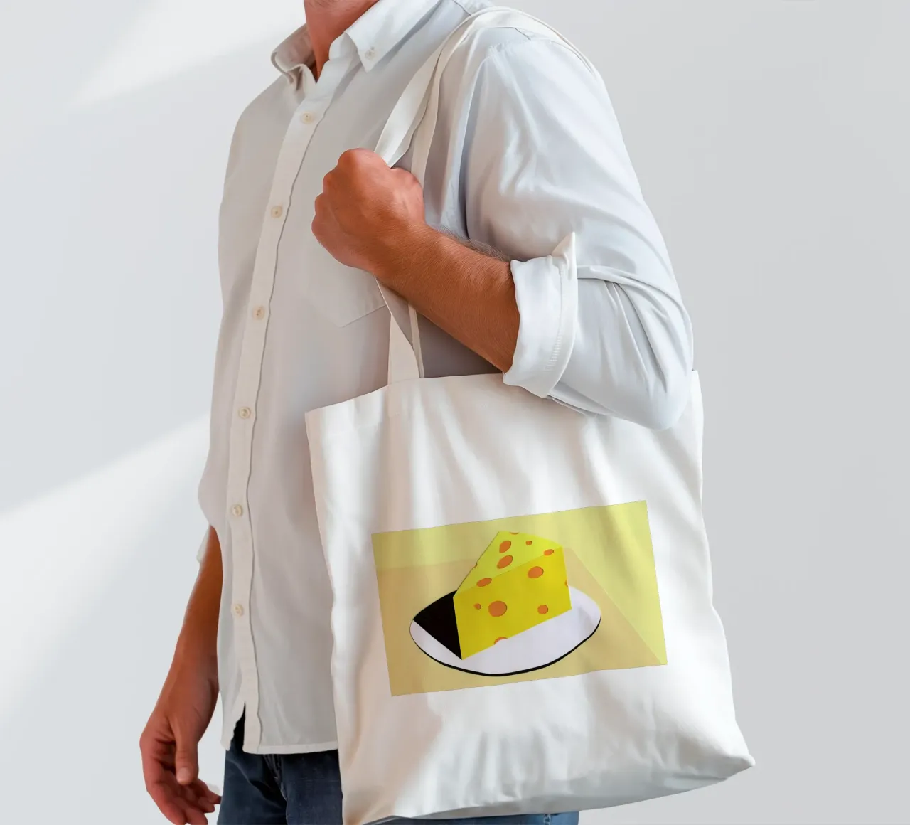 Piece Of Cheese borsa in juta da Rosi Feist