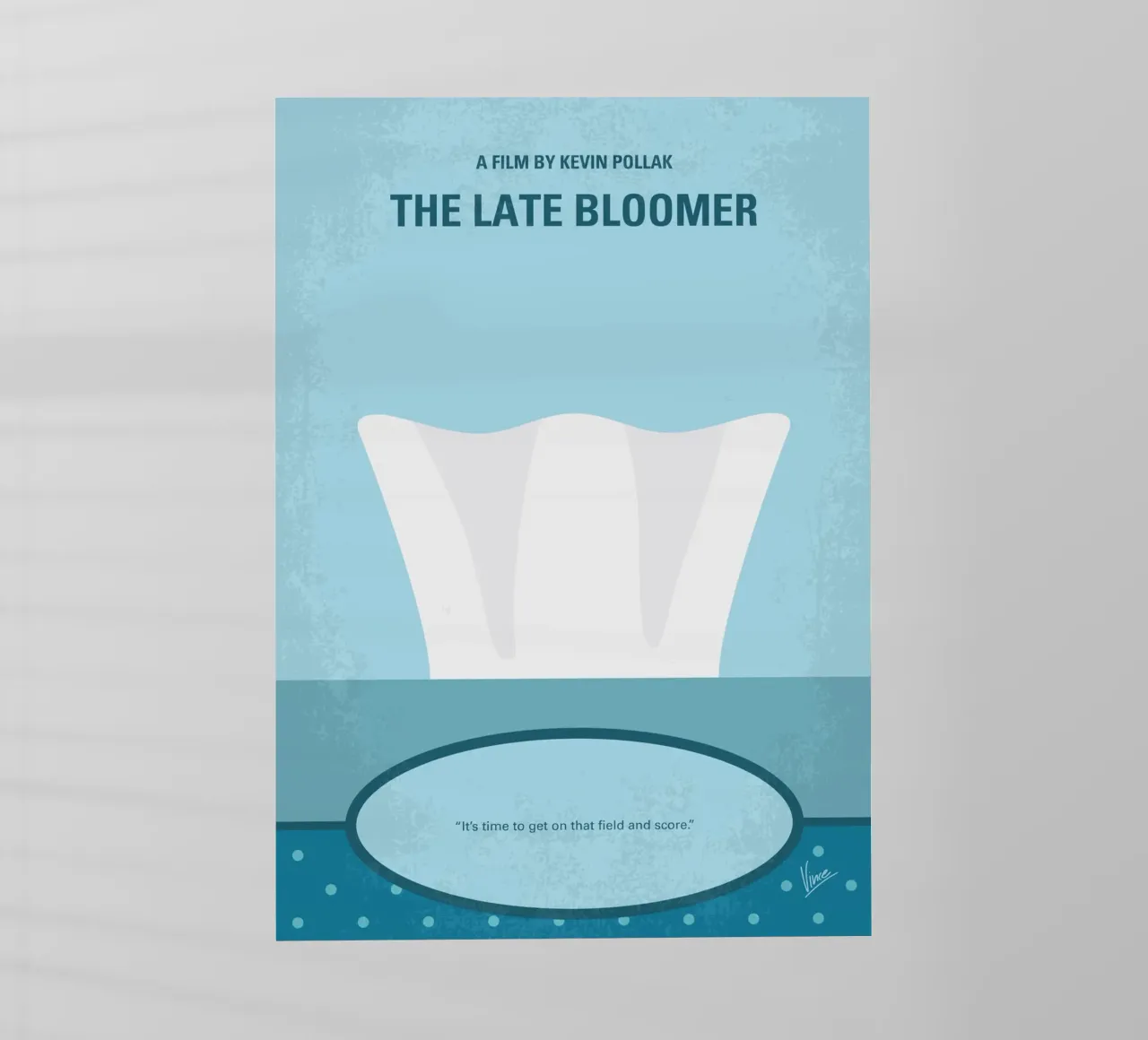 No1239 My The late bloomer minimal movie poster pellicola backlit da Chungkong