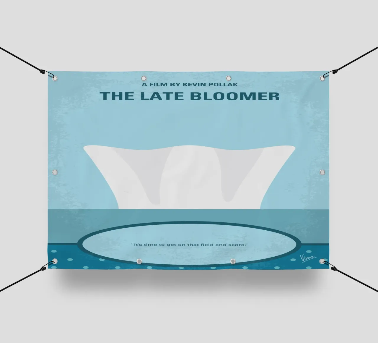 No1239 My The late bloomer minimal movie poster telo in pvc da Chungkong