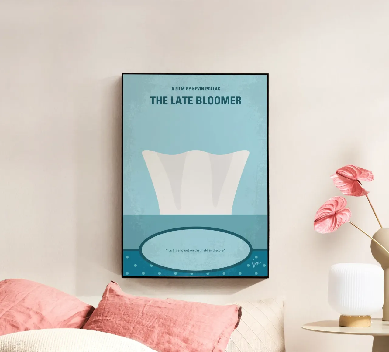 No1239 My The late bloomer minimal movie poster plexiglass da Chungkong