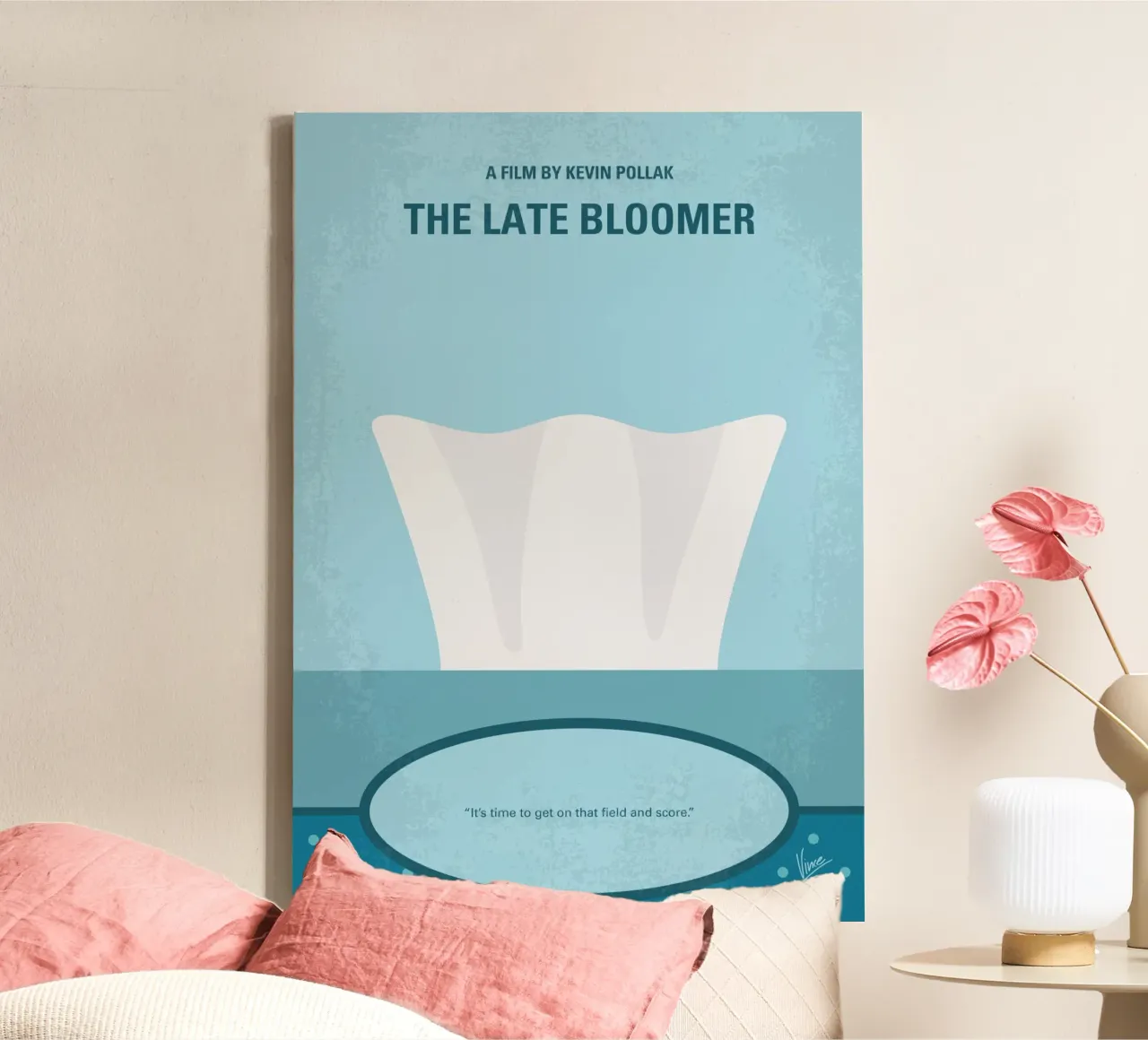 No1239 My The late bloomer minimal movie poster tela da Chungkong
