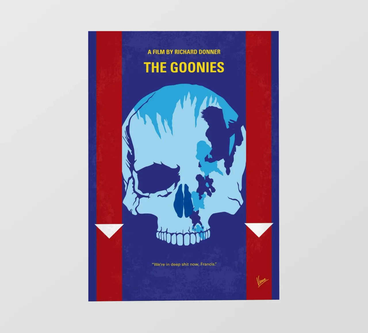 No1240 My The Goonies minimal movie poster-2 backlit folie van Chungkong
