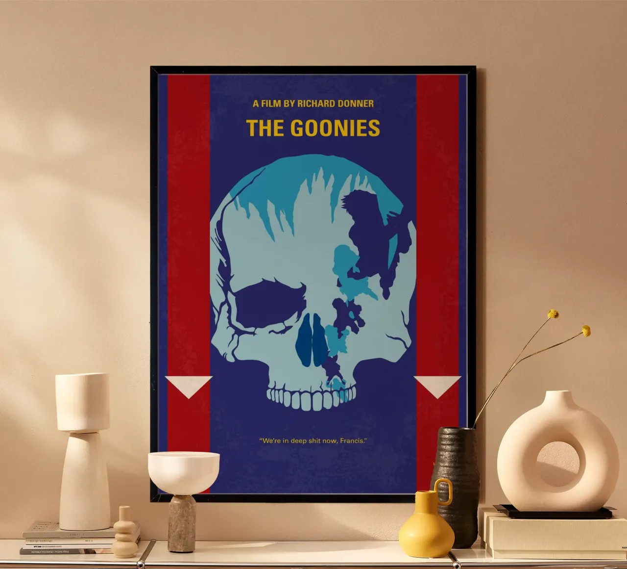 No1240 My The Goonies minimal movie poster-2 poster con telaio in plastica da Chungkong