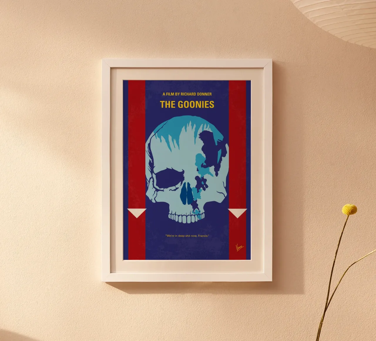 No1240 My The Goonies minimal movie poster-2 poster con telaio in plastica da Chungkong