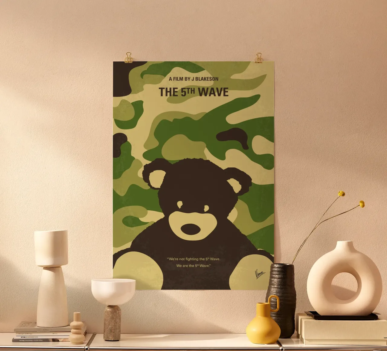 No1243 My The 5th Wave minimal movie poster poster con telaio in plastica da Chungkong