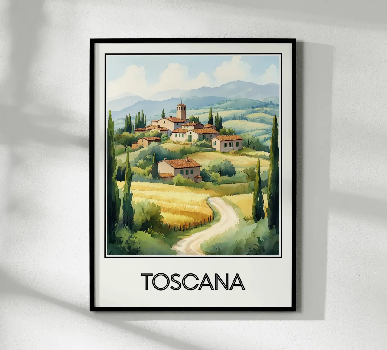 Affiche Toscane Italie hahnemühle de Frame the World