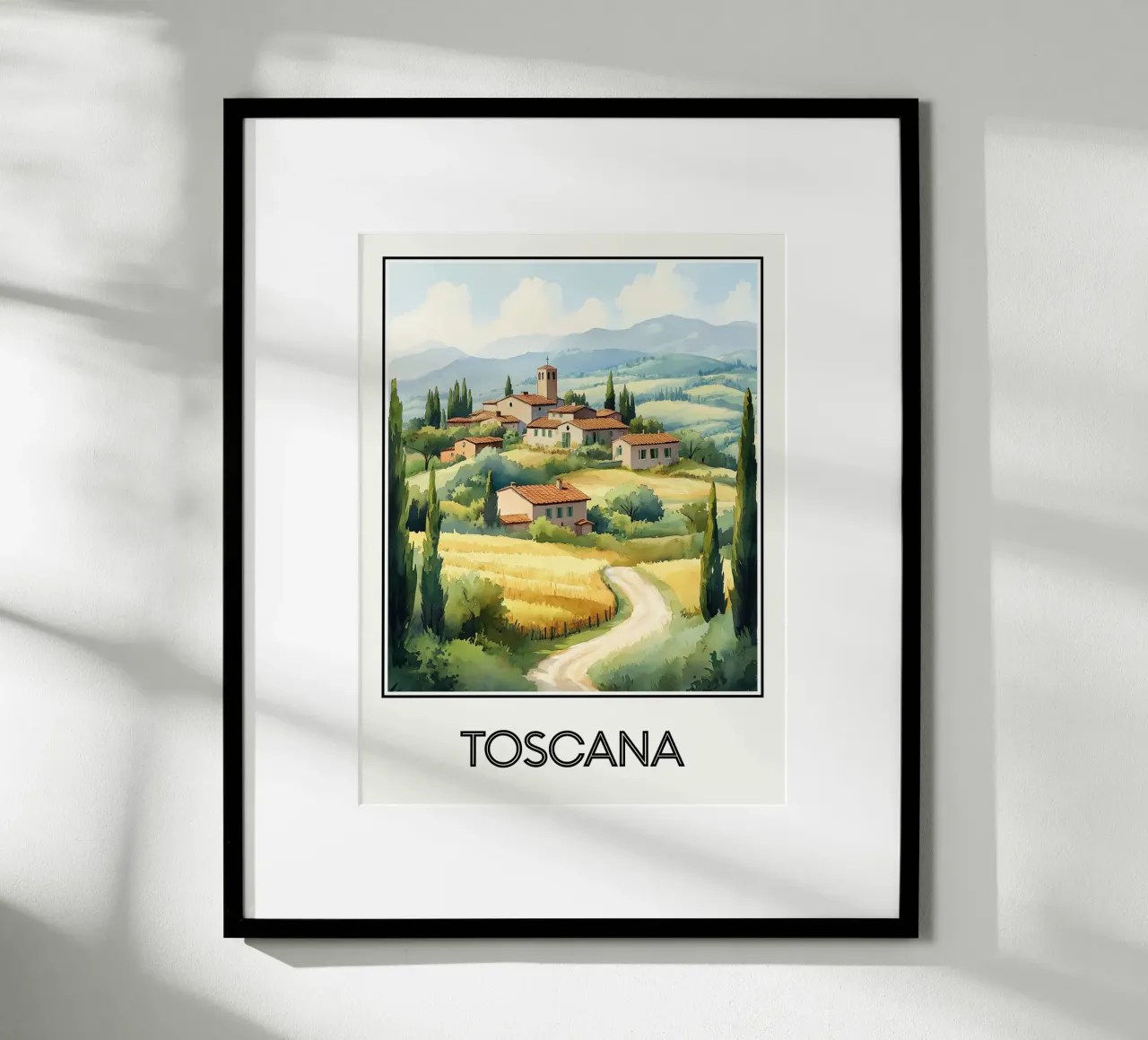 Affiche Toscane Italie hahnemühle de Frame the World