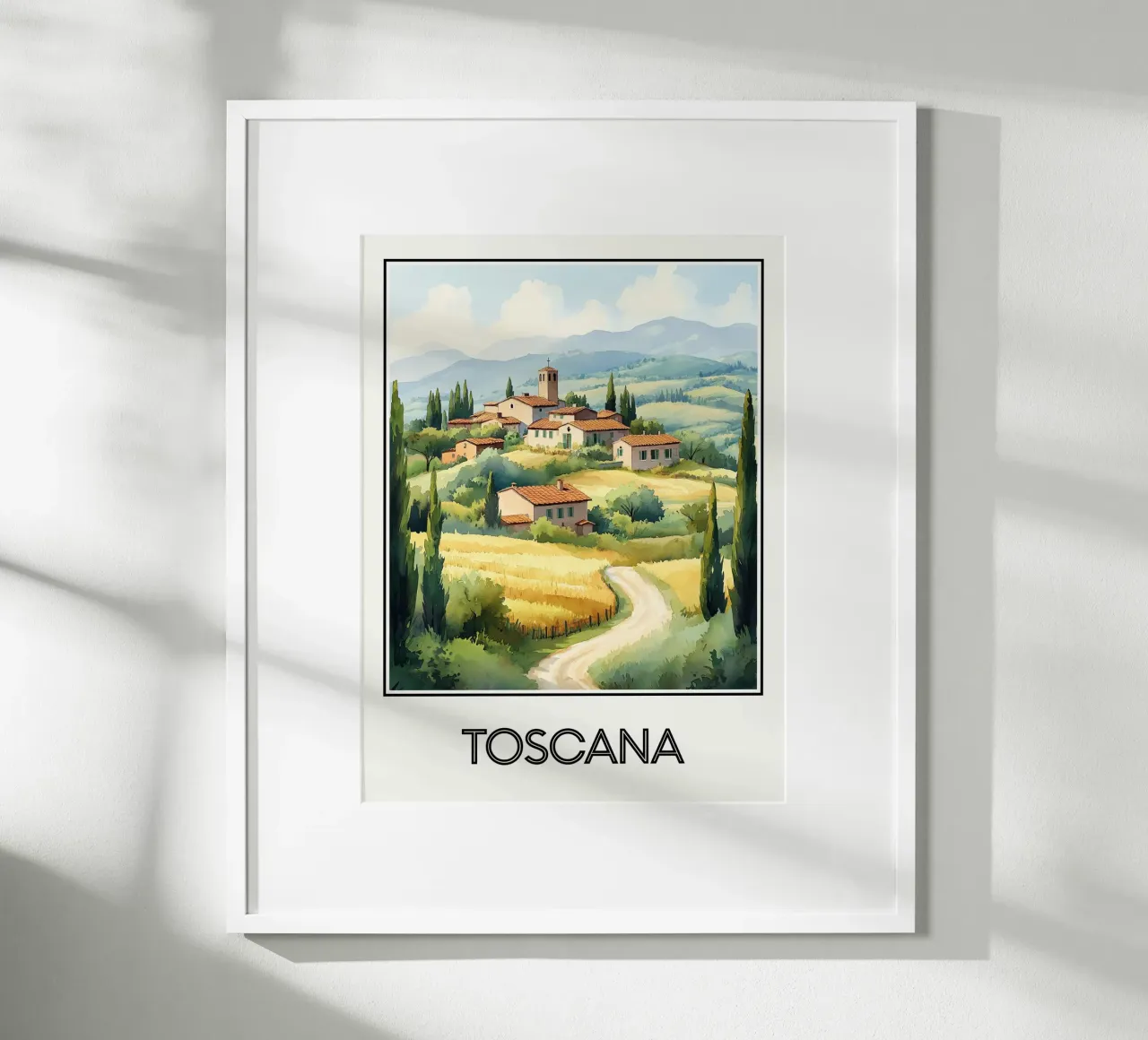 Affiche Toscane Italie hahnemühle de Frame the World