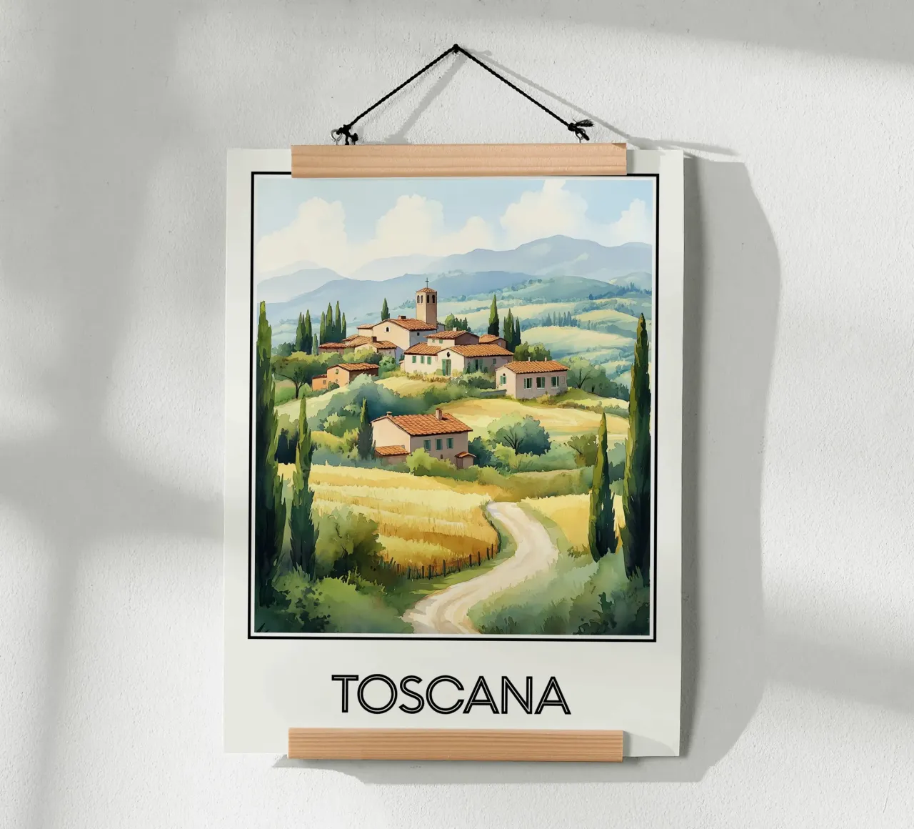 Affiche Toscane Italie hahnemühle de Frame the World