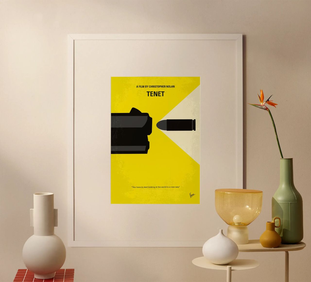 No1244 My TENET minimal movie poster poster by Chungkong