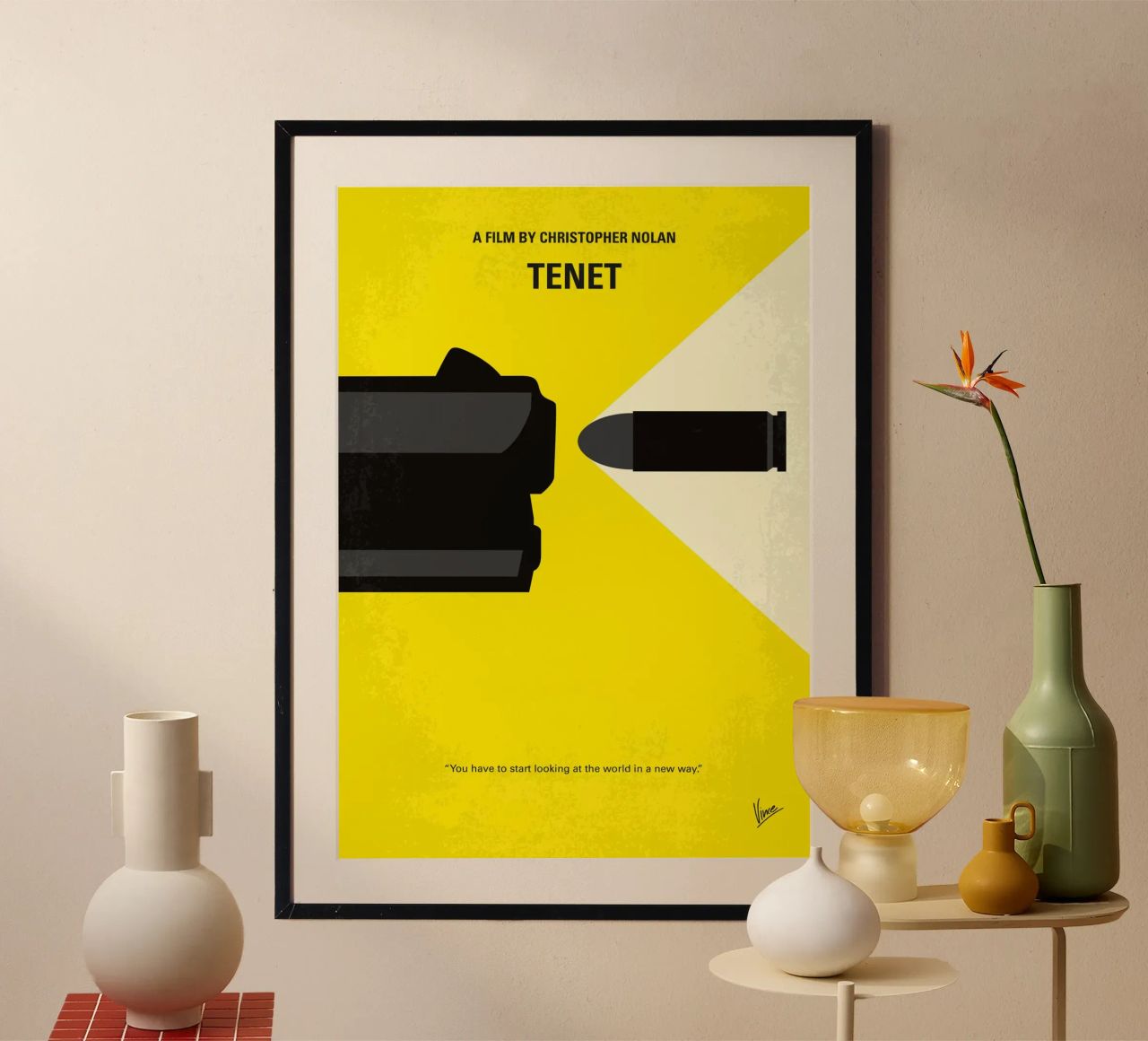 No1244 My TENET minimal movie poster poster by Chungkong