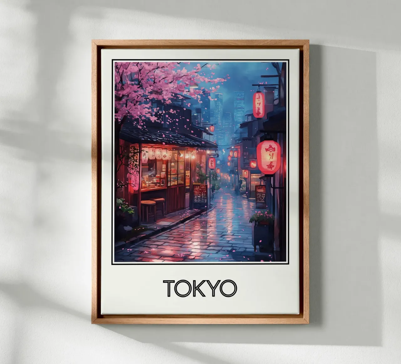 Tokio canvas met Baklijst van Frame the World