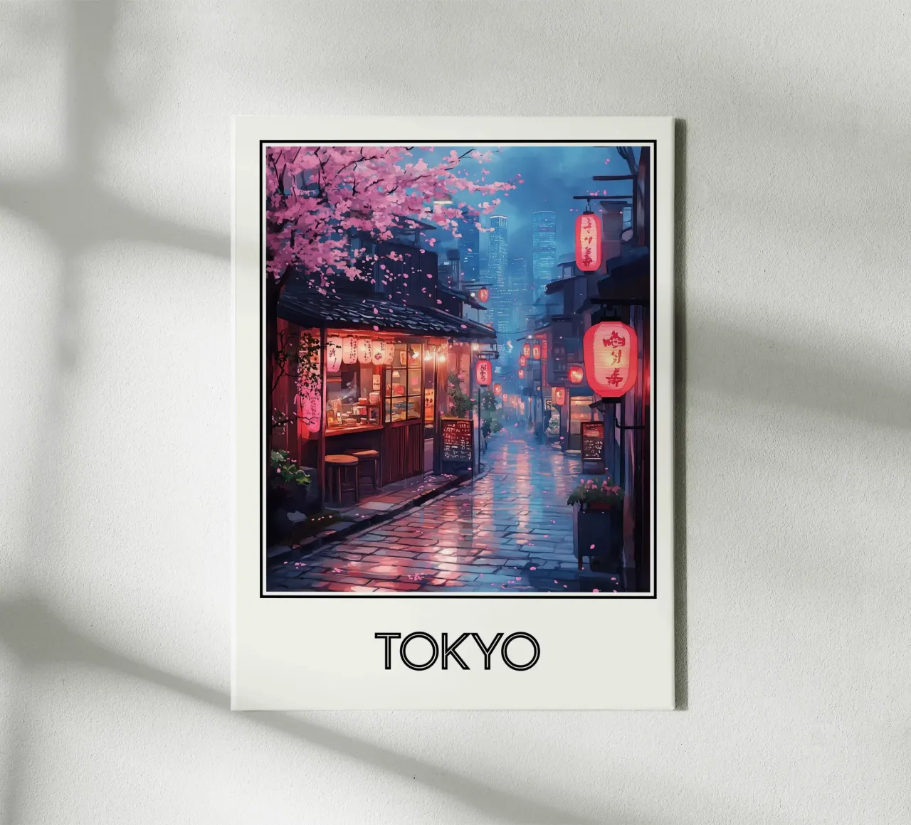 Tokio canvas met Baklijst van Frame the World