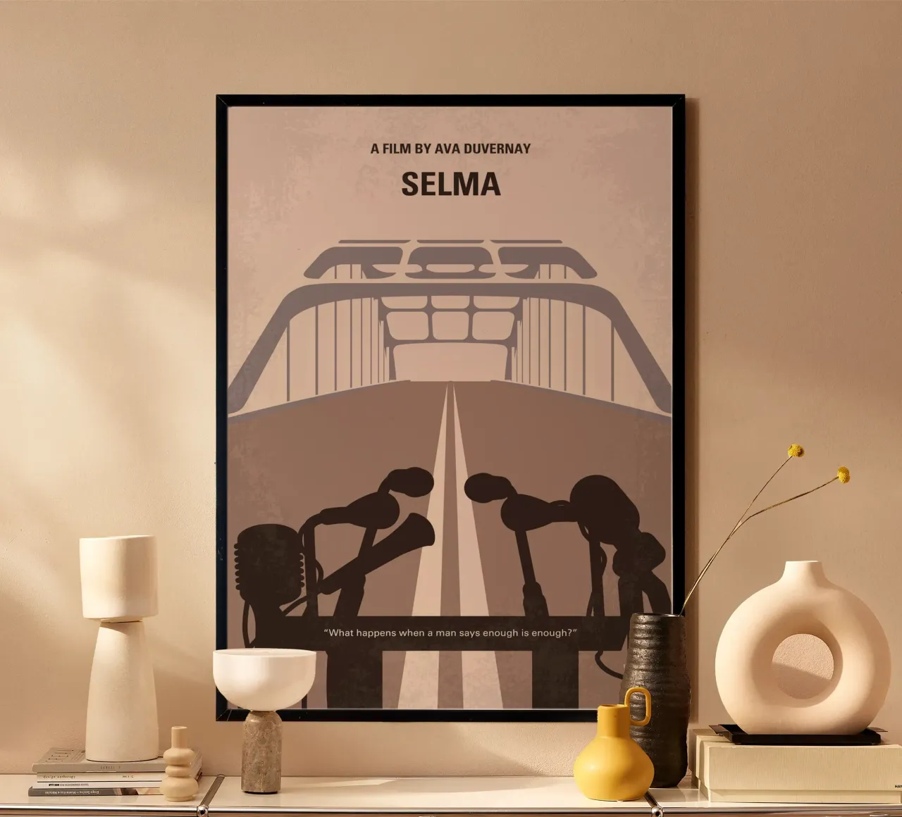 No1246 My Selma minimal movie poster poster con telaio in legno da Chungkong