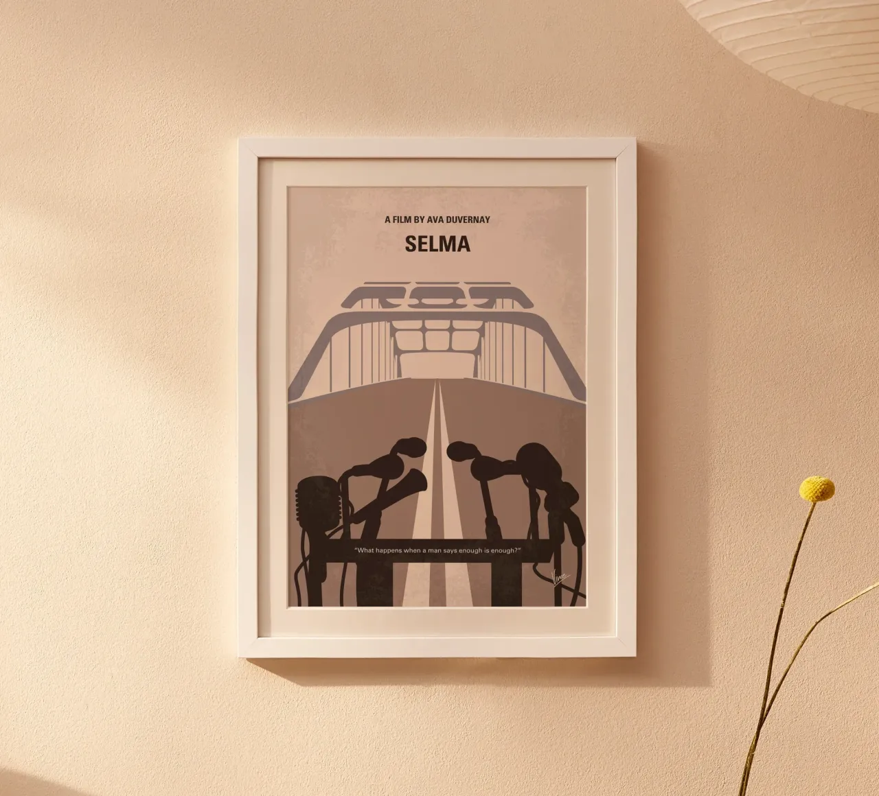 No1246 My Selma minimal movie poster poster con telaio in legno da Chungkong