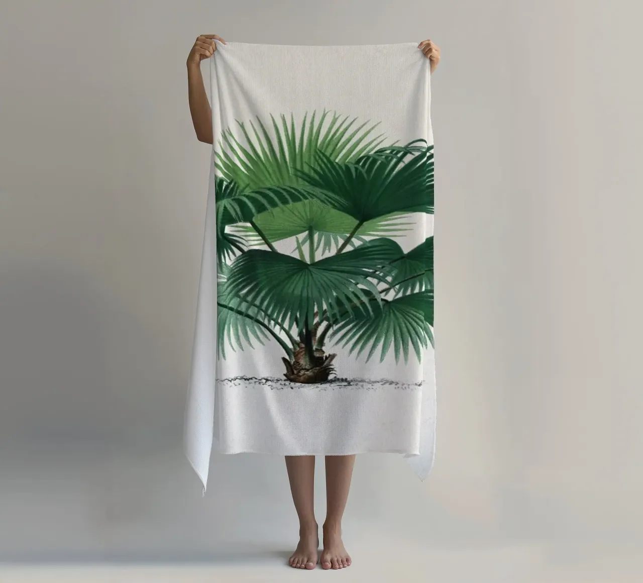 Vintage Kerchove 1 Les Palmiers 32 telo mare da Vintage Print Collection