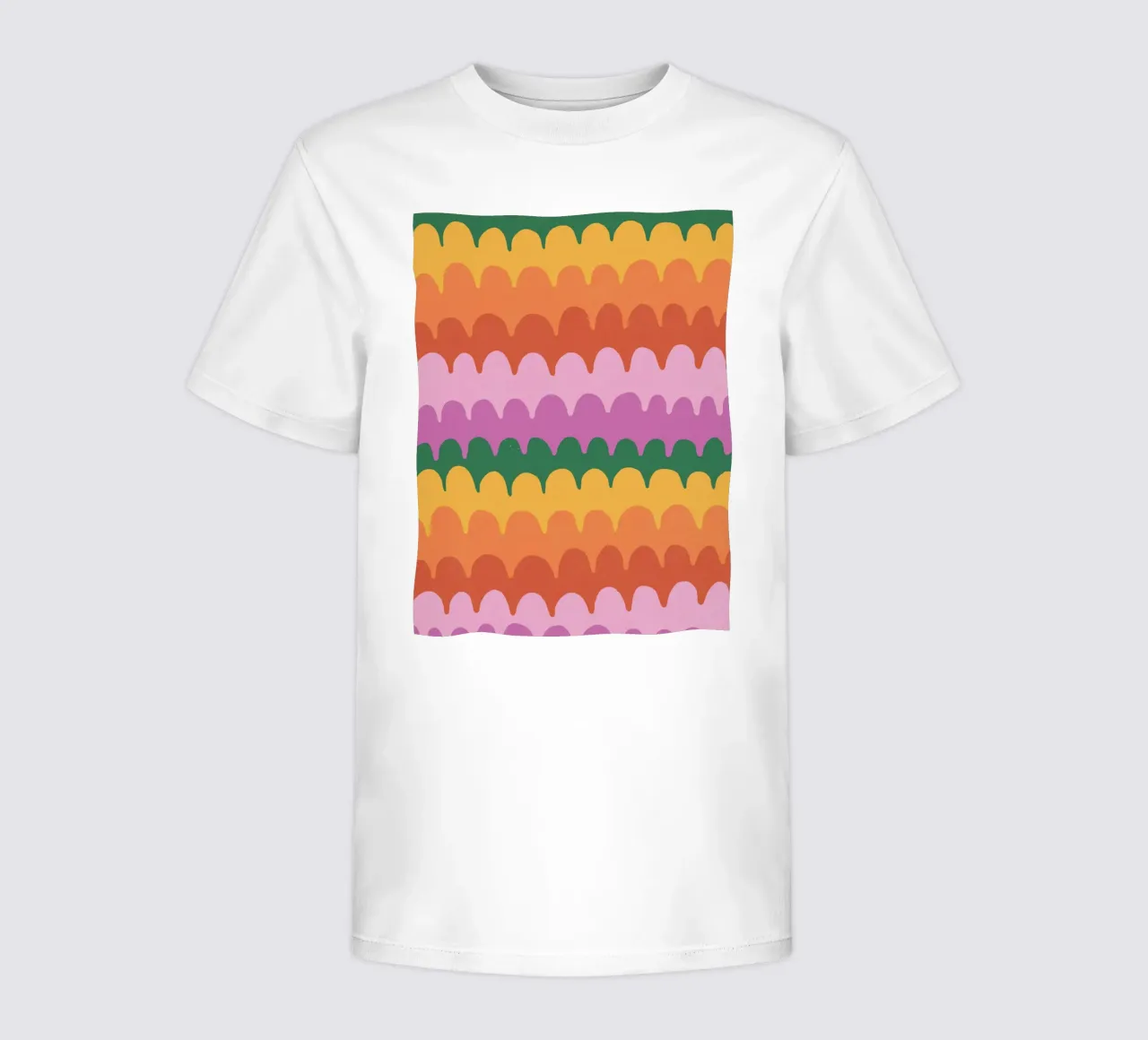 Bright waves kids t-shirt by GigiRosado