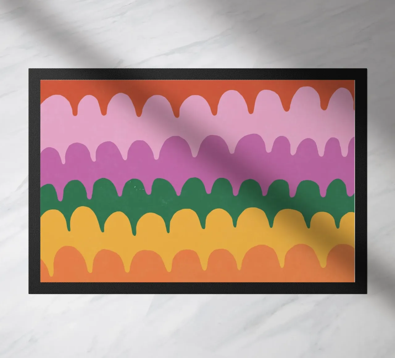 Bright waves doormat by GigiRosado