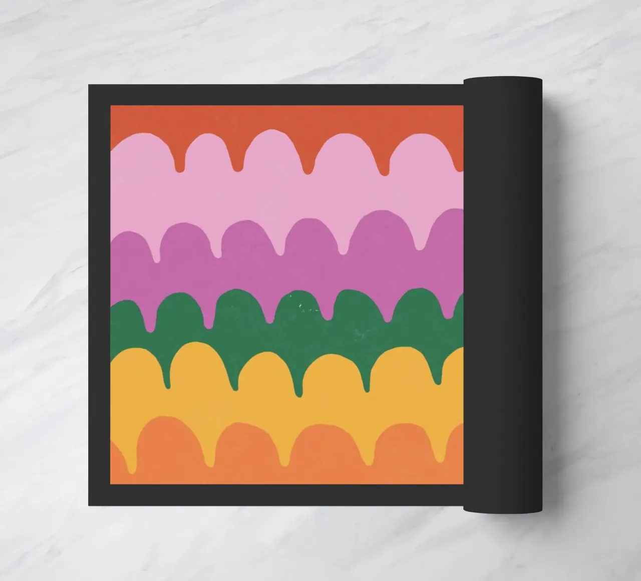 Bright waves doormat by GigiRosado