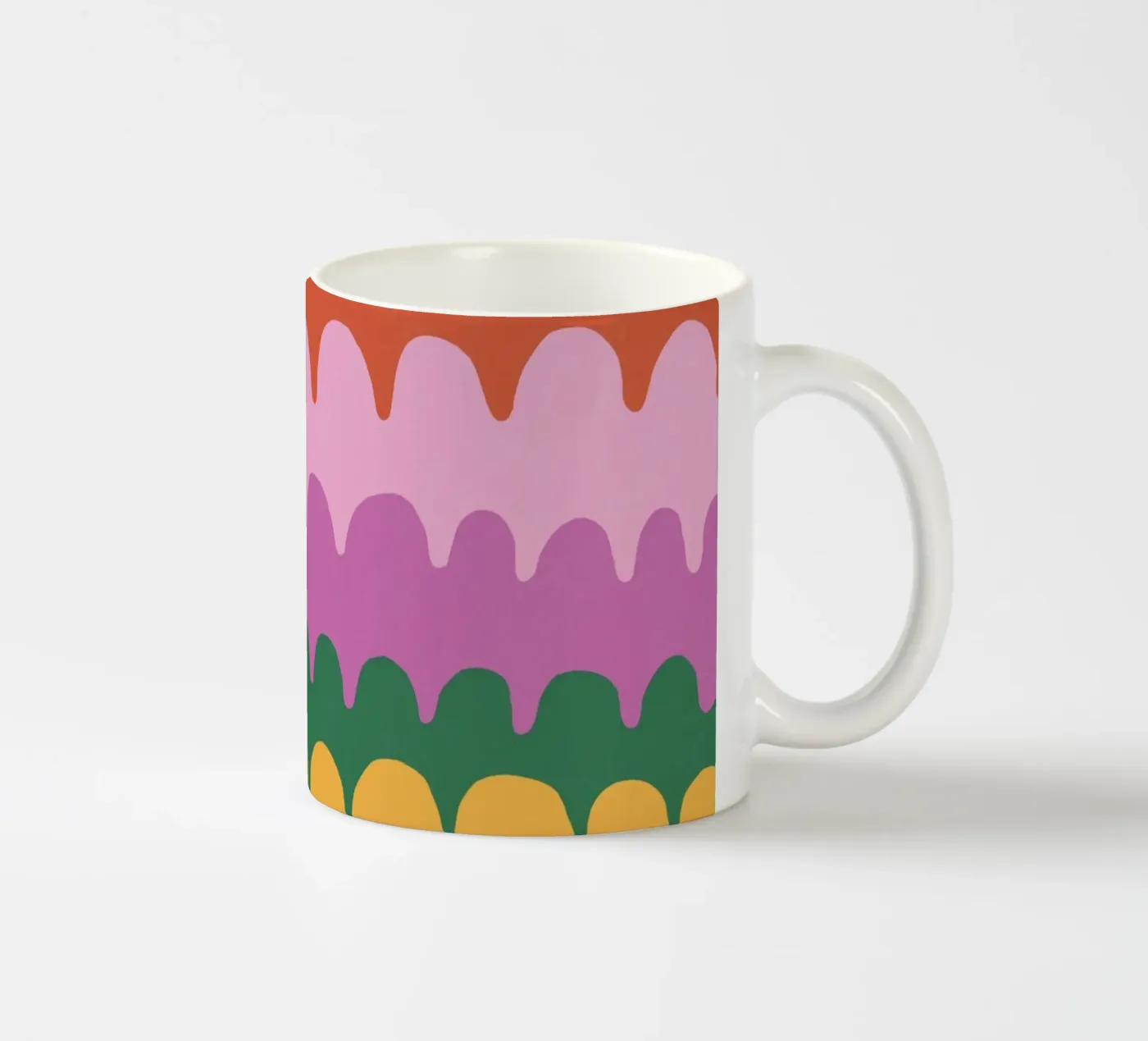 Bright waves ceramic mug by GigiRosado