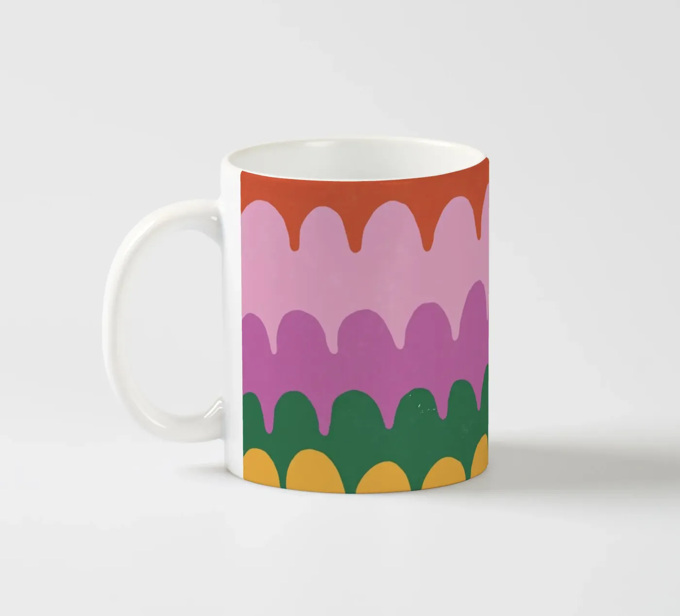 Bright waves ceramic mug by GigiRosado