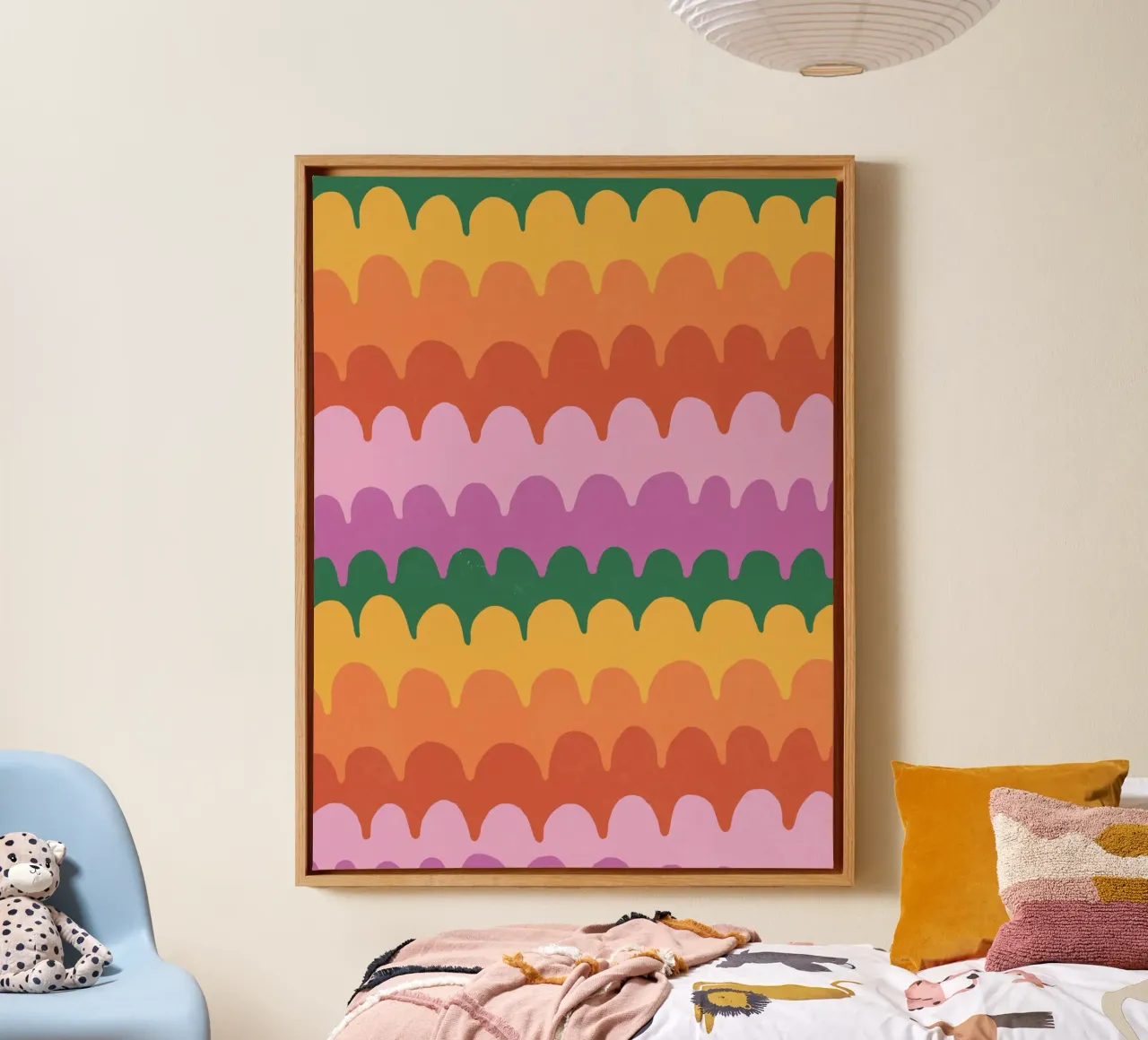 Bright waves canvas by GigiRosado