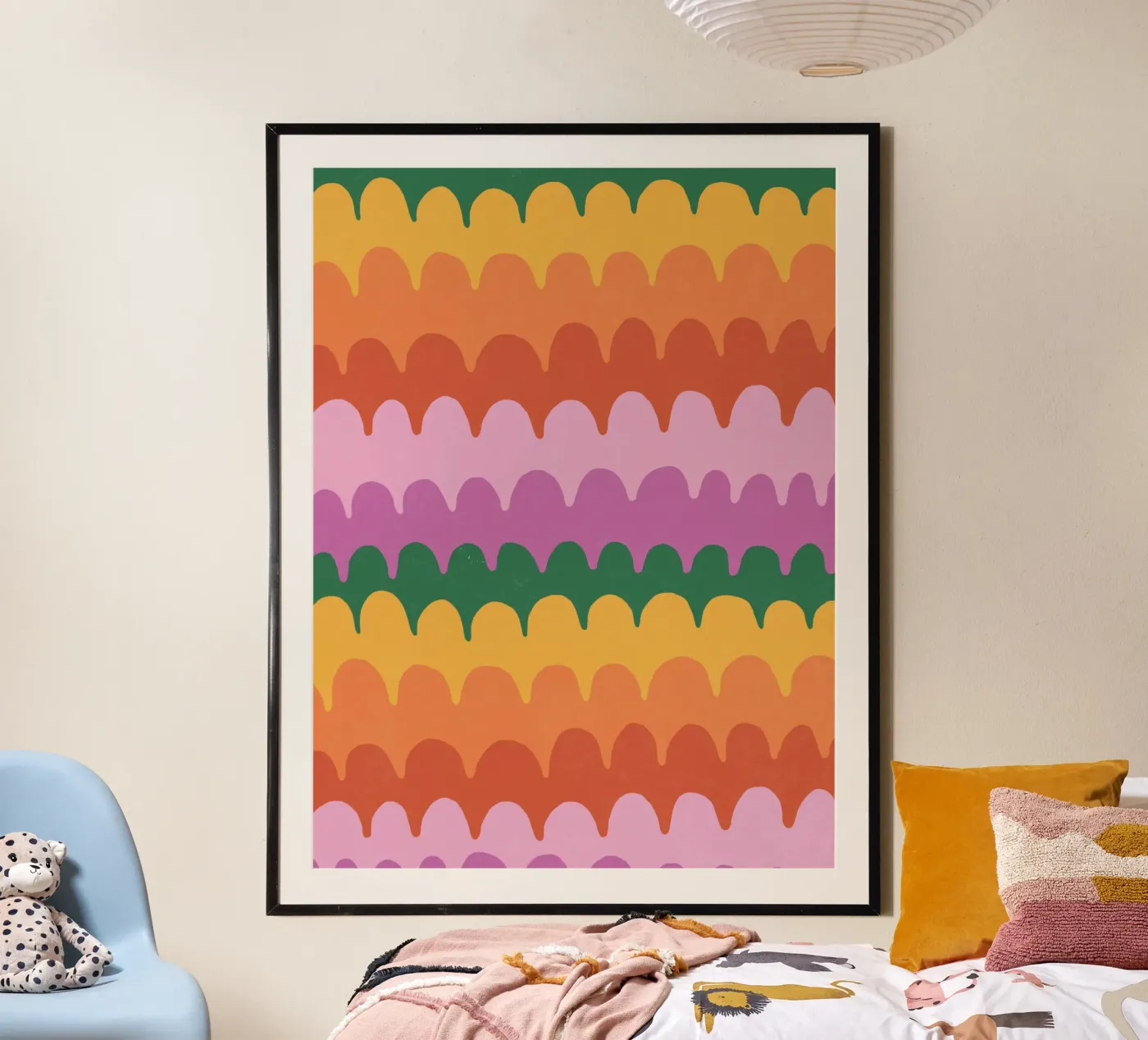 Bright waves poster by GigiRosado