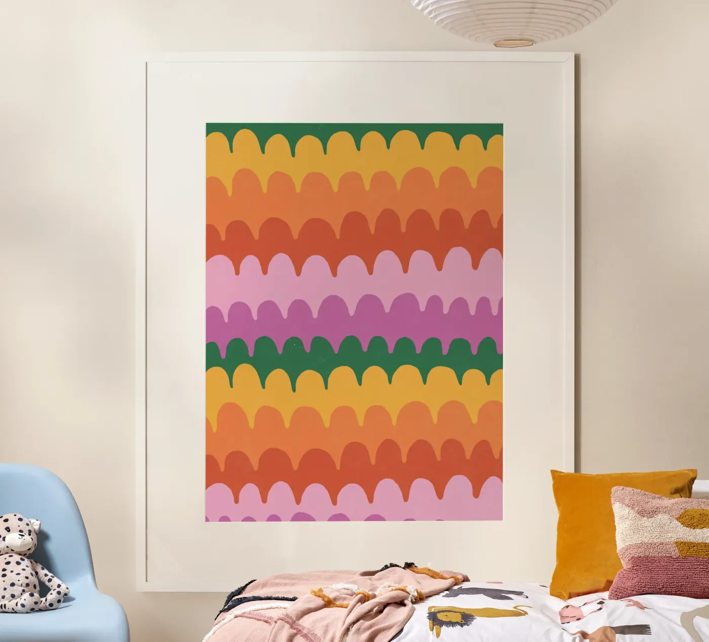 Bright waves poster by GigiRosado