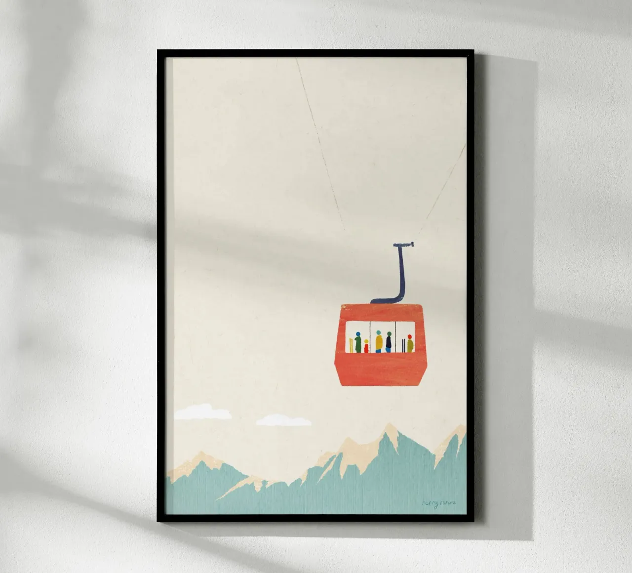 Ski trip 1 poster by Henry Rivers