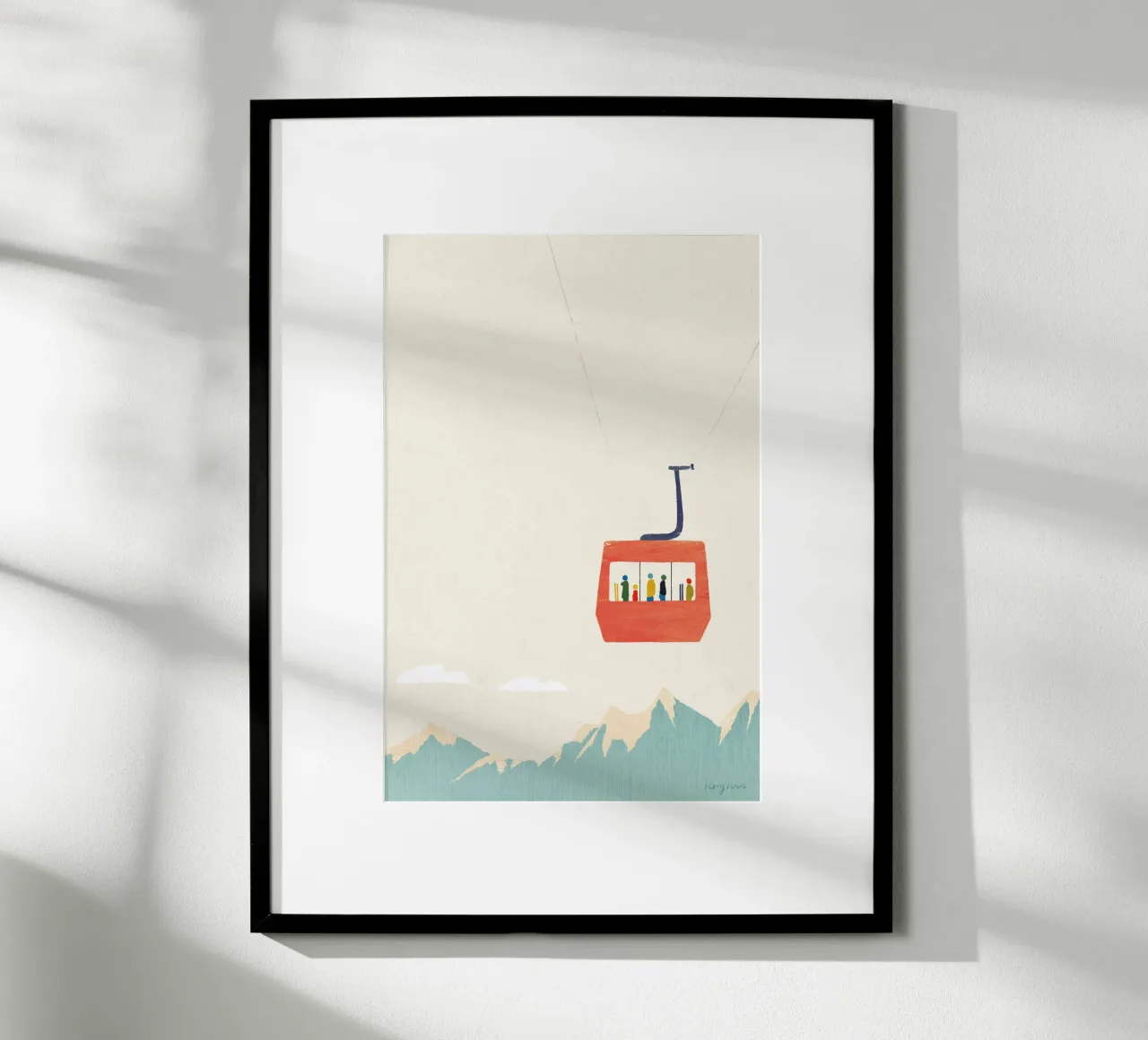 Ski trip 1 poster by Henry Rivers