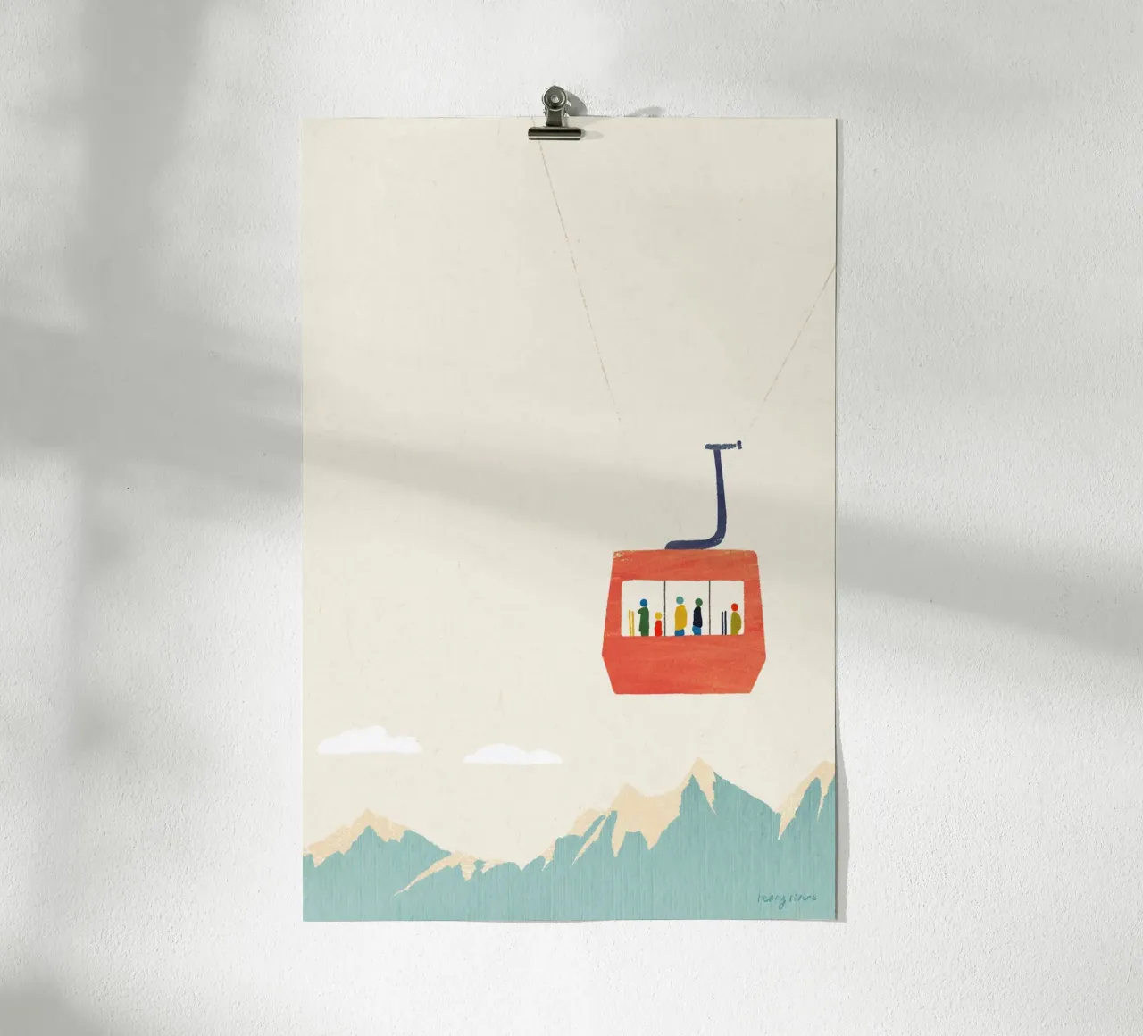 Ski trip 1 poster by Henry Rivers