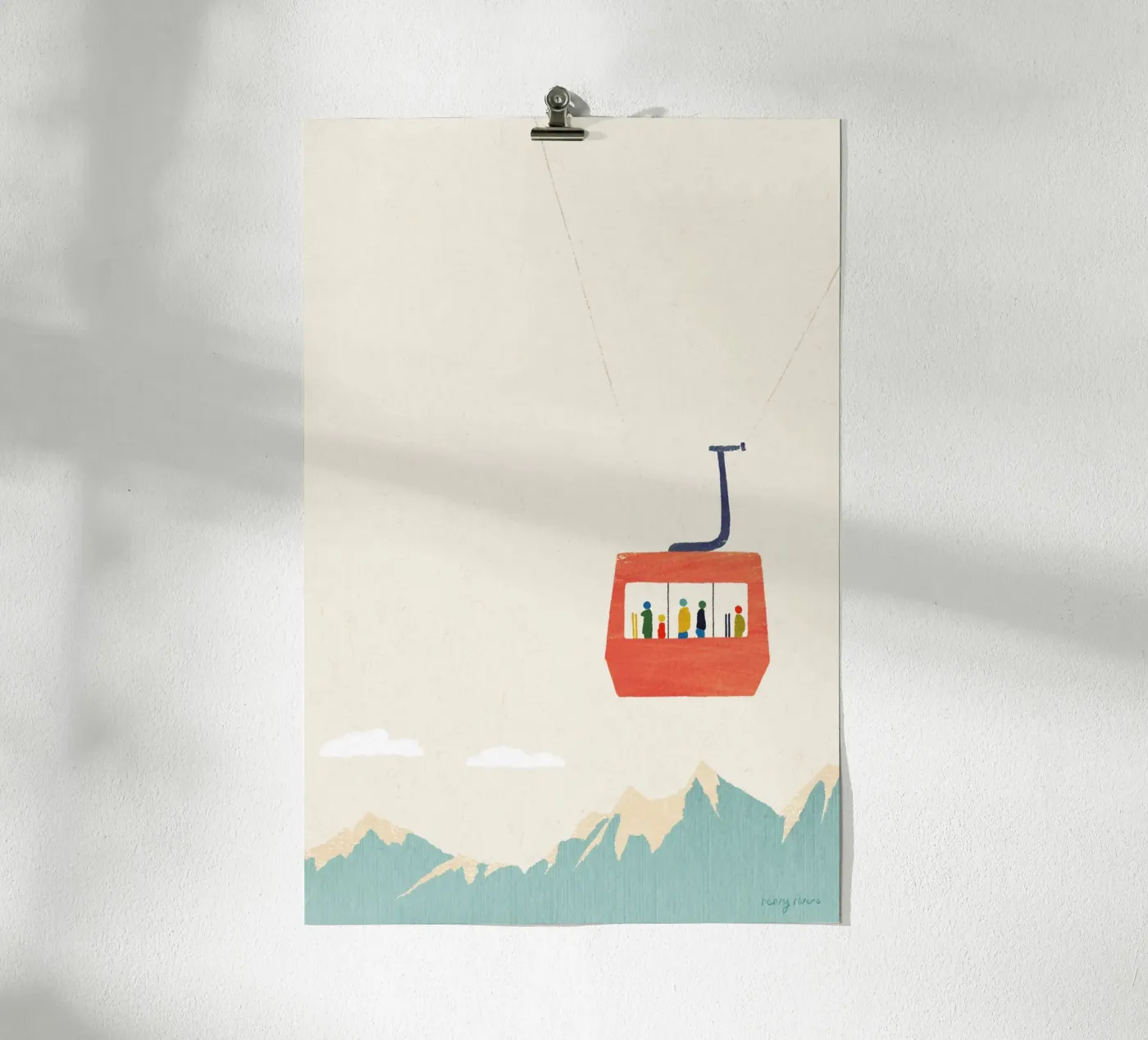 Ski trip 1 poster van Henry Rivers