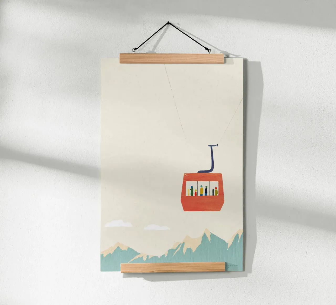 Ski trip 1 poster by Henry Rivers