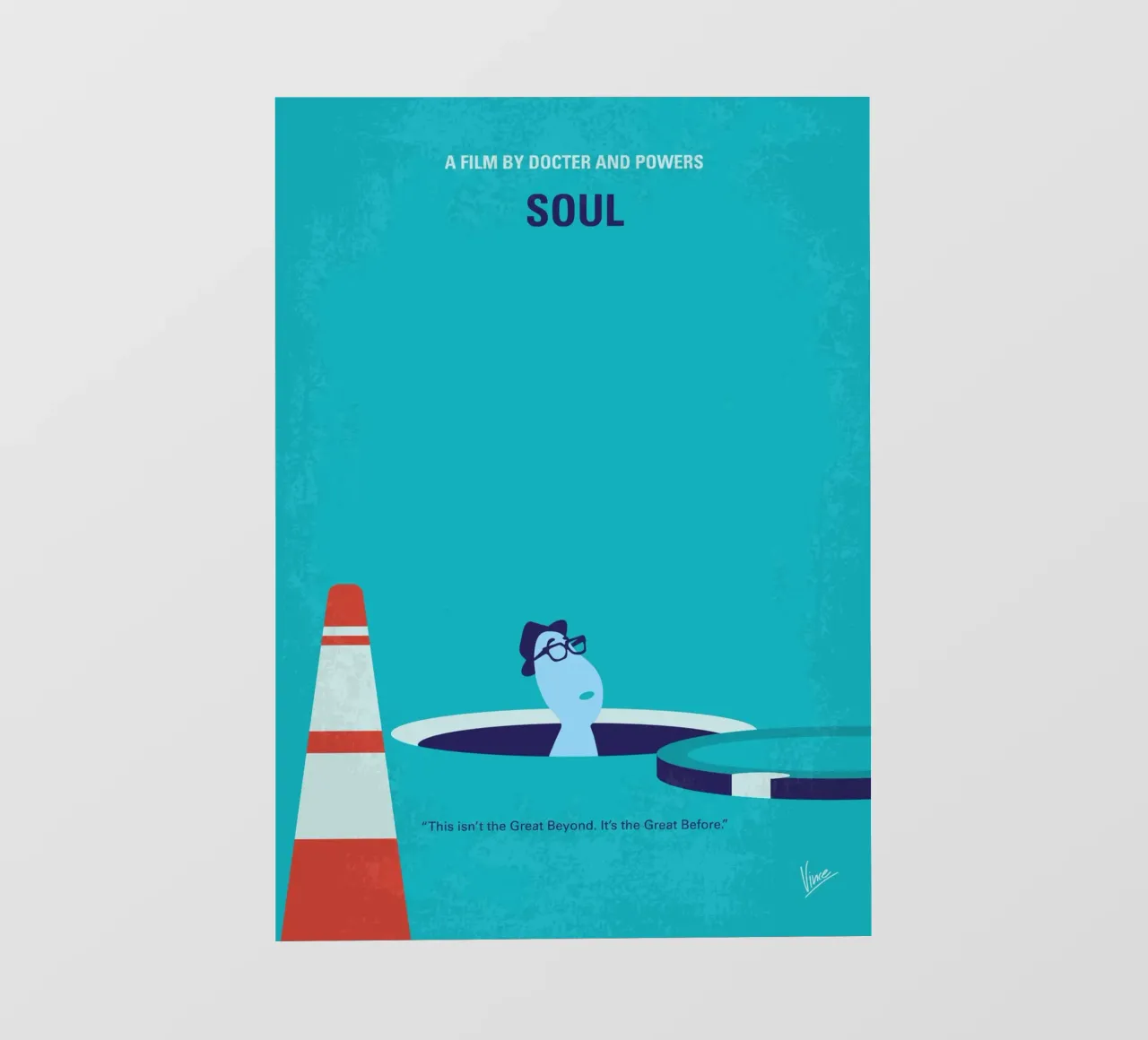 No1249 My Soul minimal movie poster backlit film by Chungkong