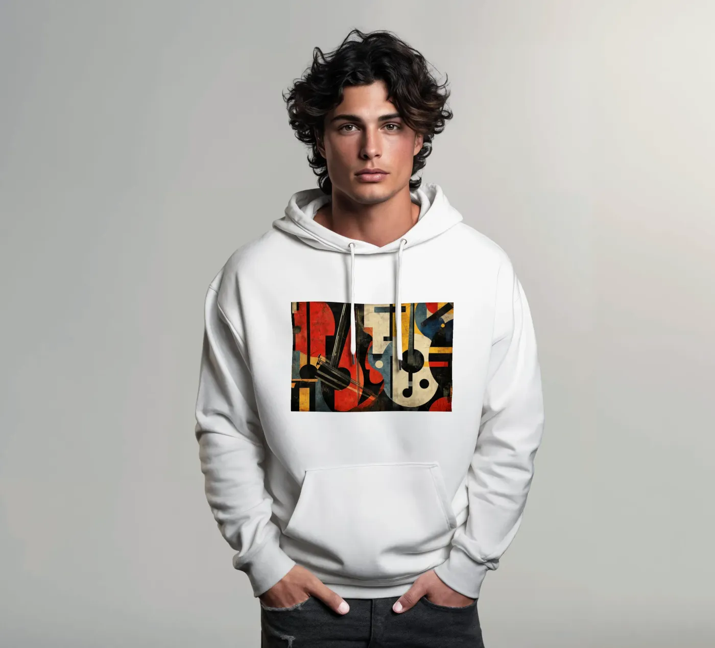 Strings felpa con cappuccio da Art Unleashed