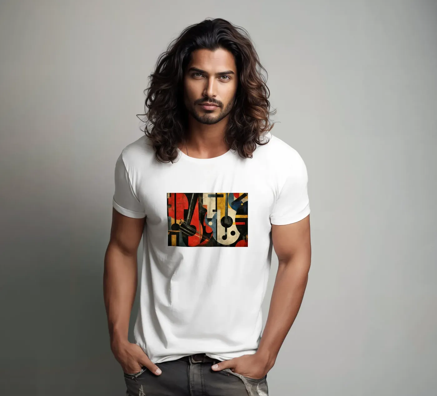 Strings t-shirt da Art Unleashed