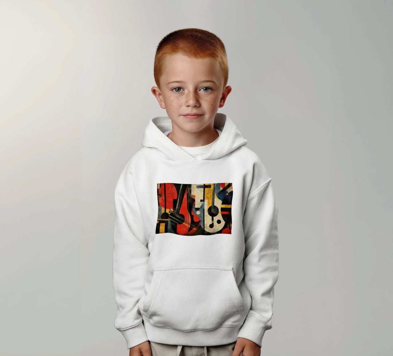 Strings felpa bambino con cappuccio da Art Unleashed