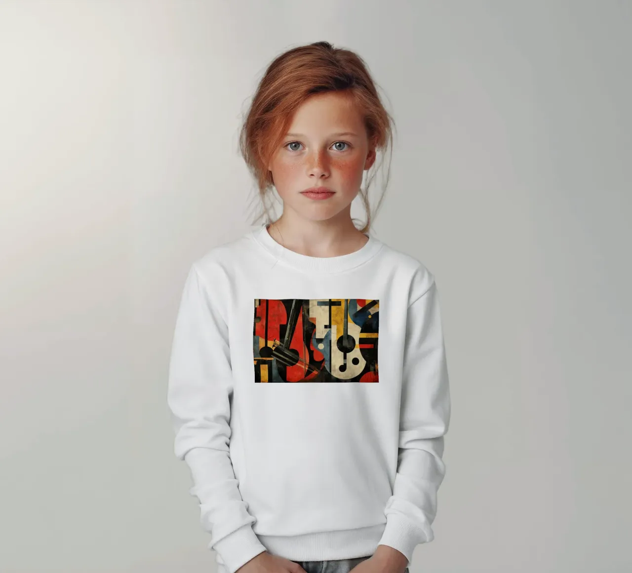 Strings kids sweatshirt by Art Unleashed