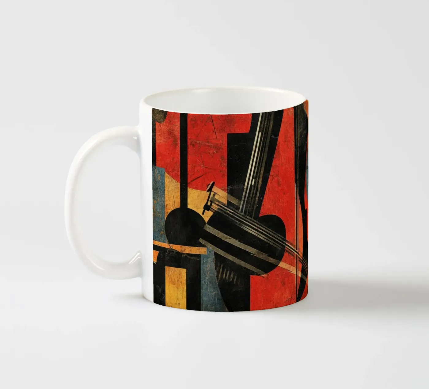 Strings ceramic mug by Art Unleashed