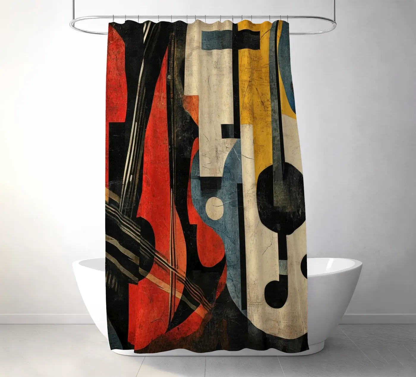 Strings douchegordijn van Art Unleashed