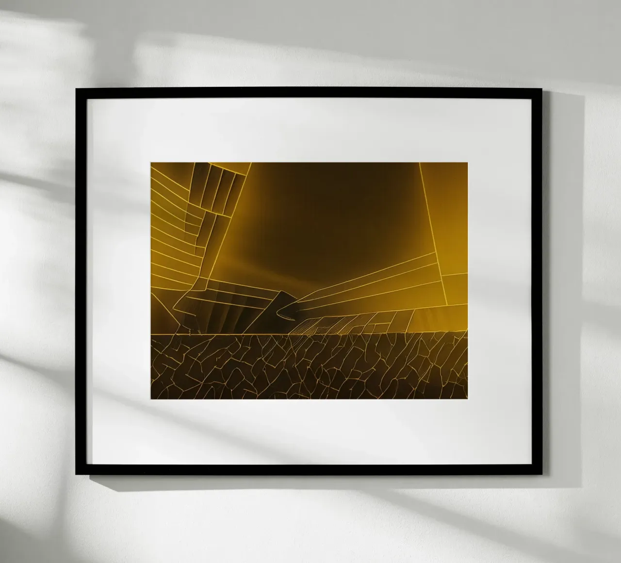 Escursione_Stadio_Dortmund_5 poster con telaio in alluminio da Abstract Art by LK