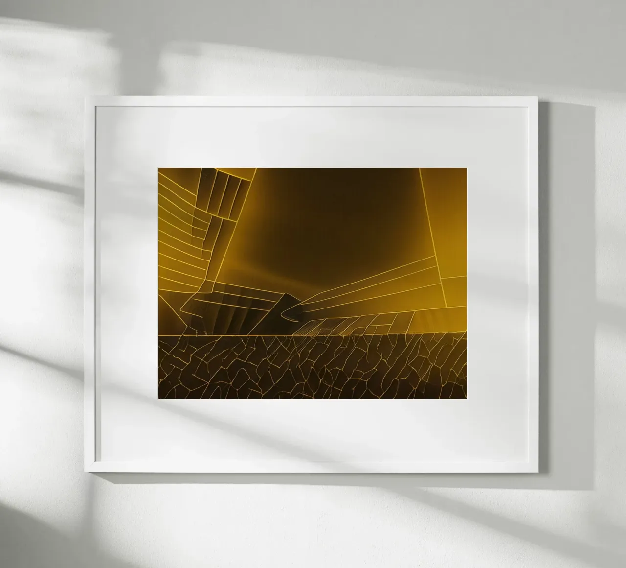Escursione_Stadio_Dortmund_5 poster con telaio in alluminio da Abstract Art by LK