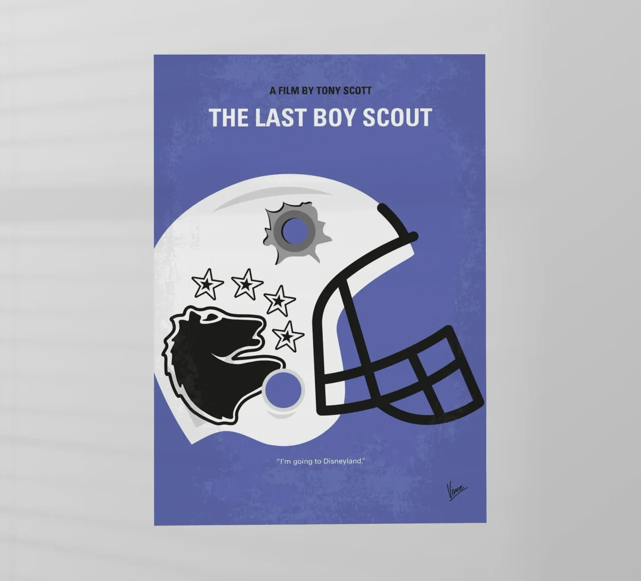 No1250 My The Last Boy Scout minimal movie poster pellicola backlit da Chungkong