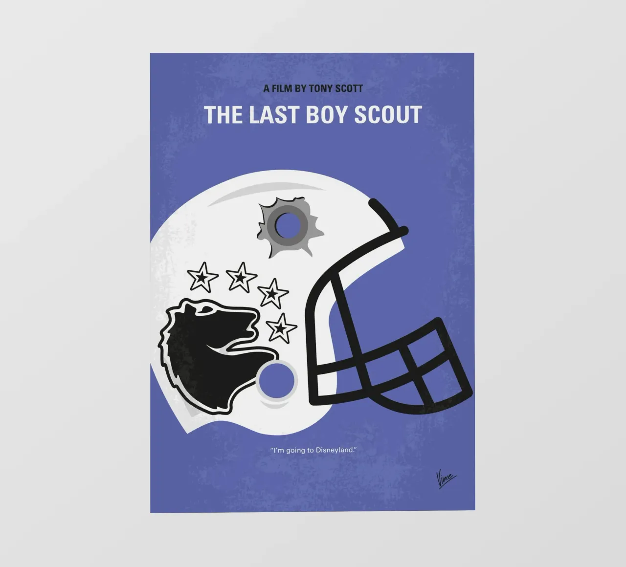 No1250 My The Last Boy Scout minimal movie poster pellicola backlit da Chungkong