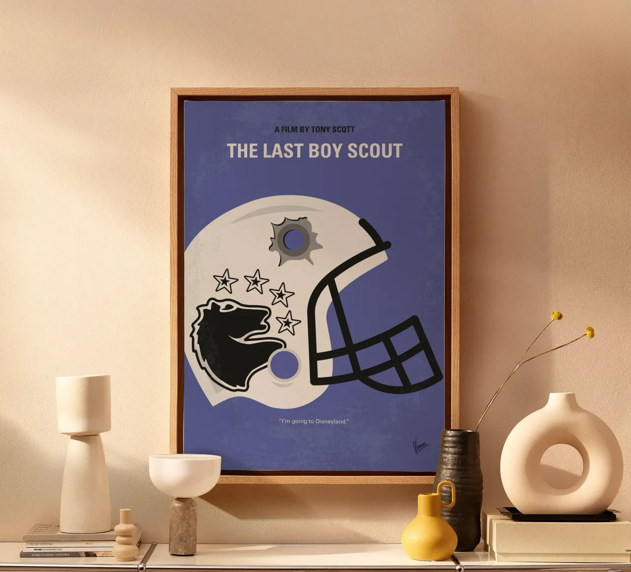 No1250 My The Last Boy Scout minimal movie poster tela con Cornice a cassetta da Chungkong