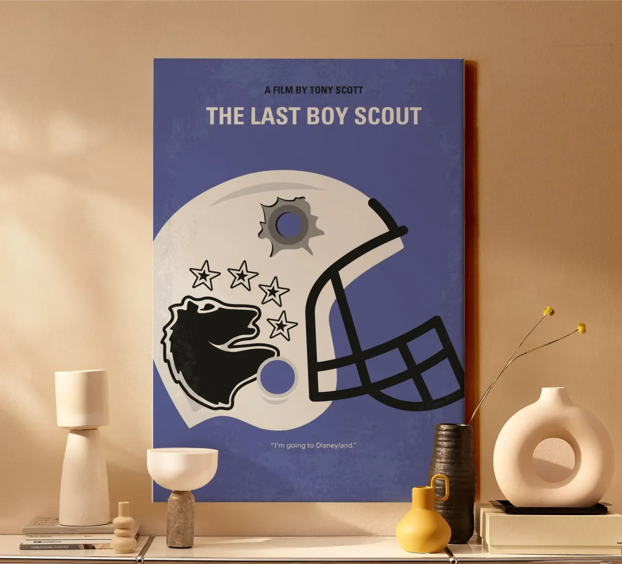 No1250 My The Last Boy Scout minimal movie poster tela con Cornice a cassetta da Chungkong