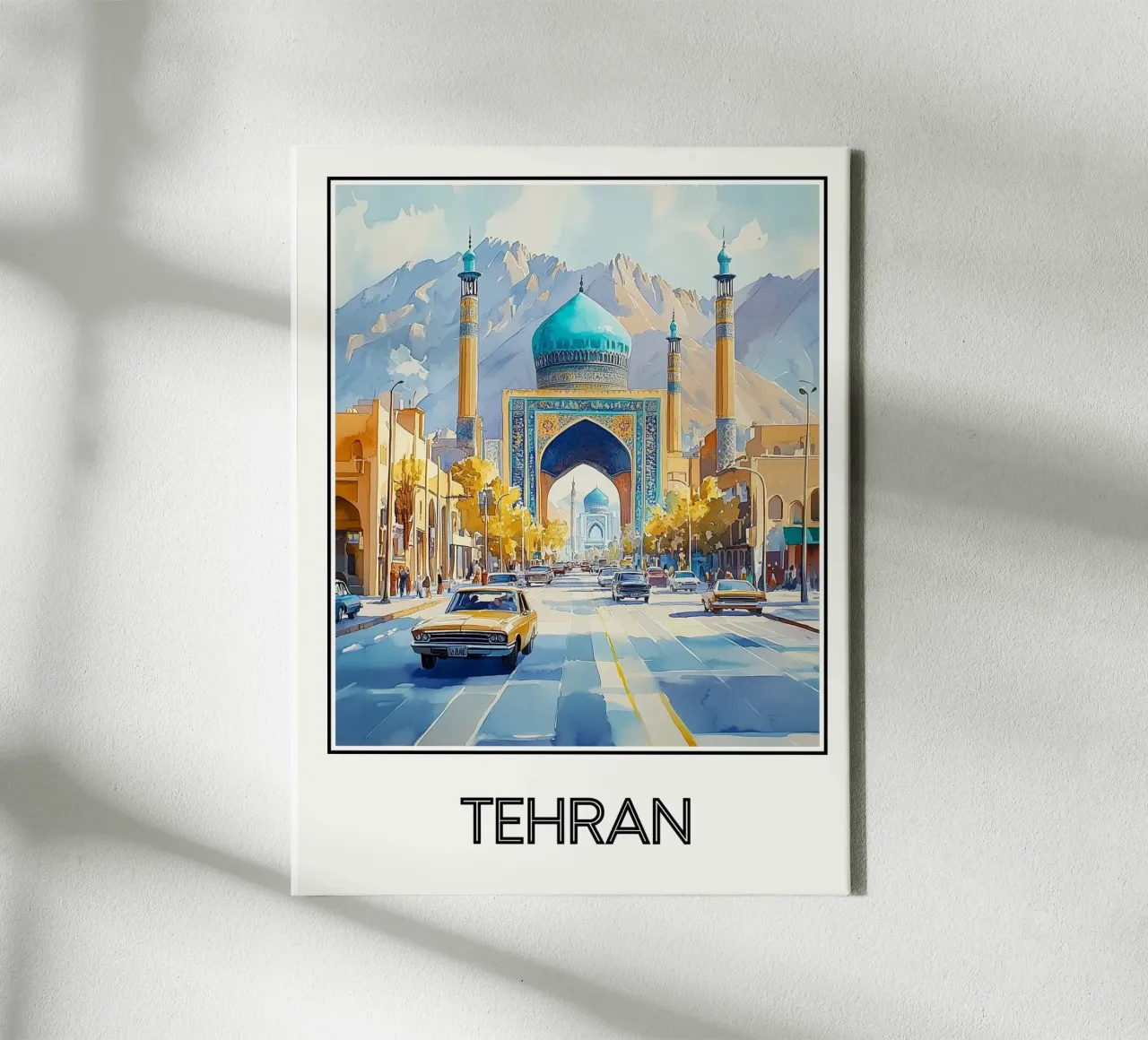 Teheran tela con Cornice a cassetta da Frame the World