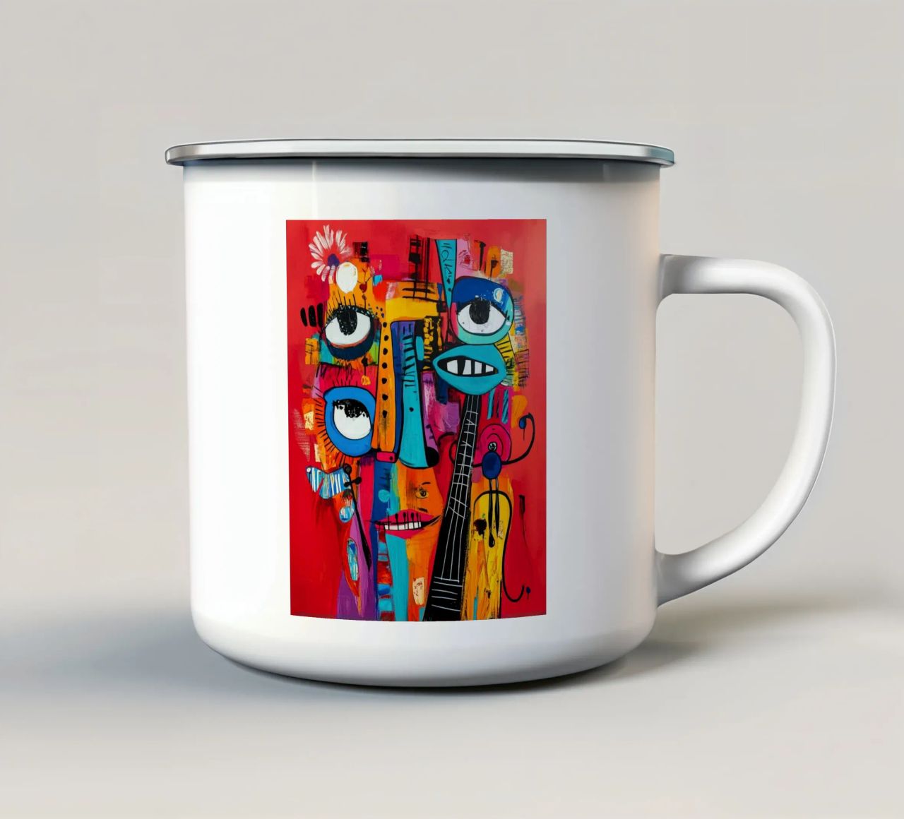 Savour tazza in smalto da Art Unleashed