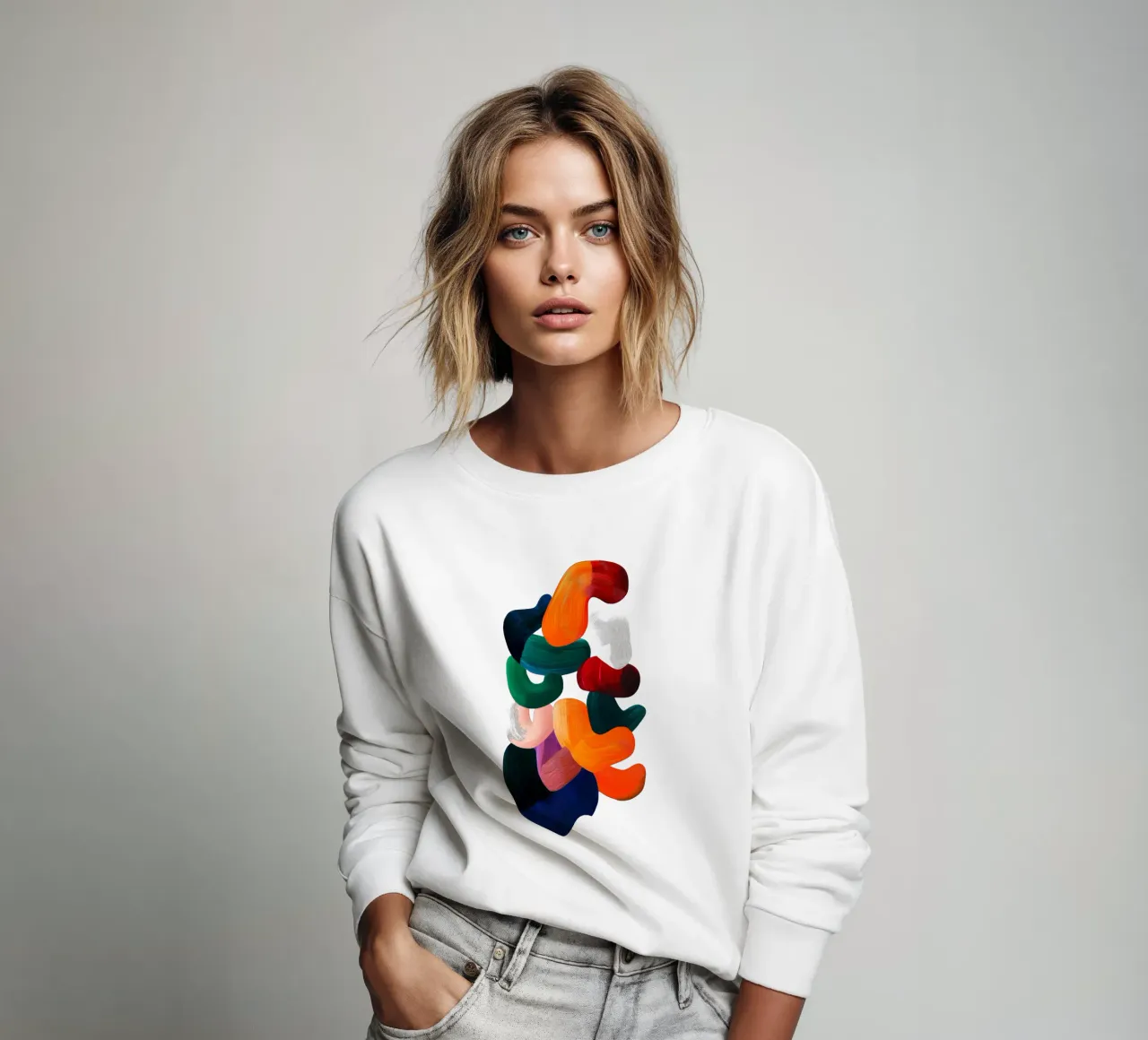 Blotches 002 felpa da Art Unleashed