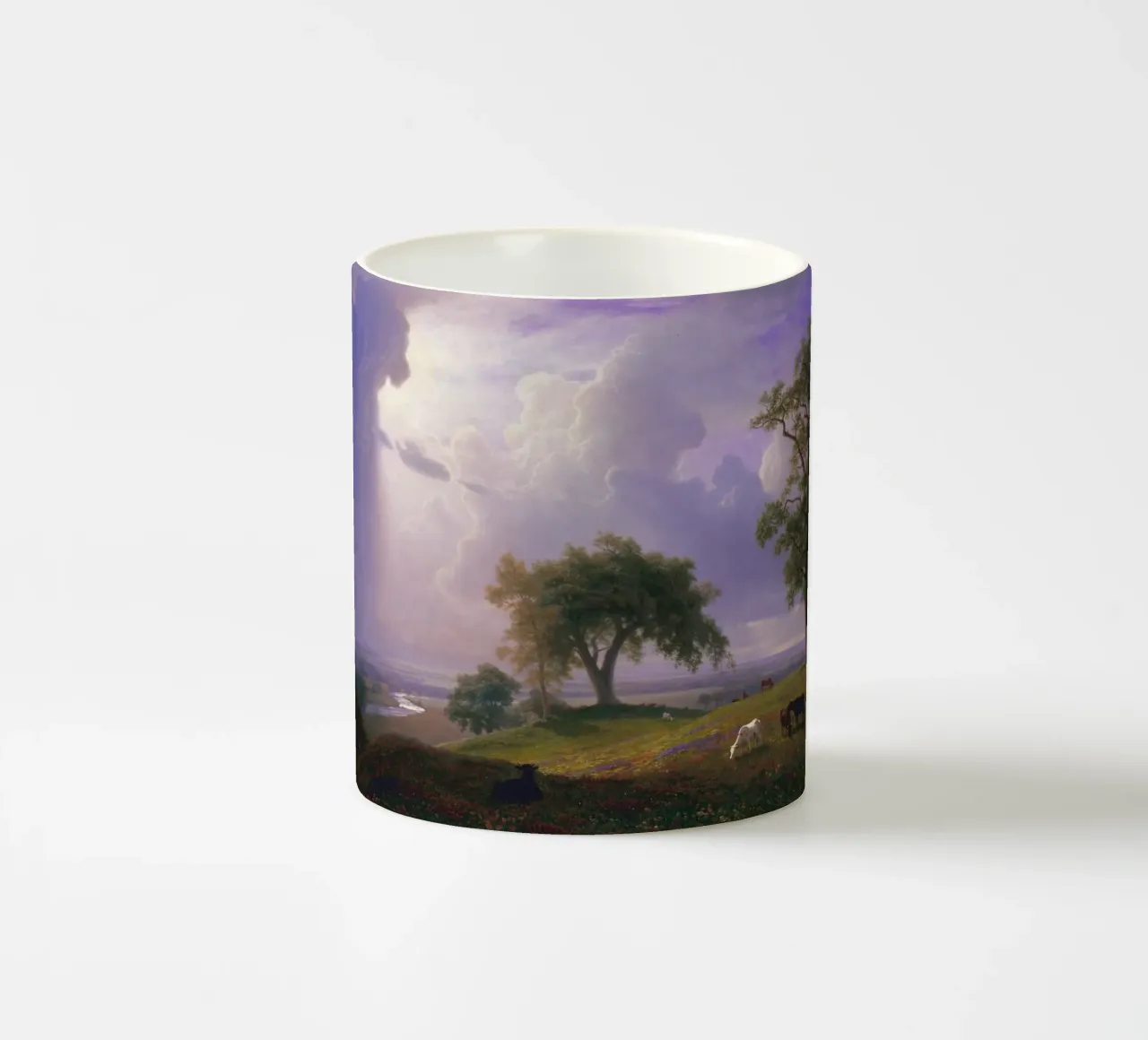 Albert Bierstadt - Primavera in California (1875) tazza in ceramica da Timeless Artworks
